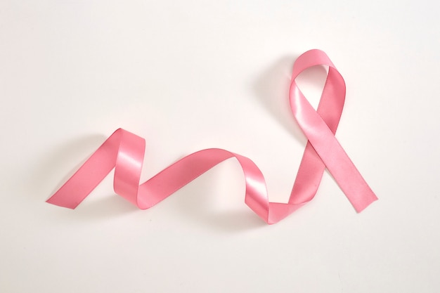 Roze lint symbool borstkanker bewustzijn