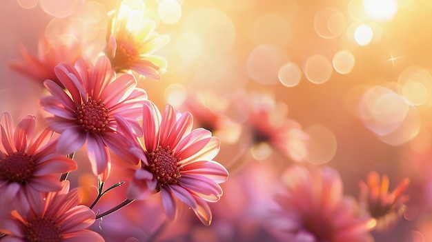 Roze osteospermum bloem achtergrond met kopieerruimte