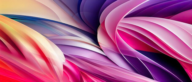 Roze paars en blauw abstract behang vloeibare lijnen levendige kleuren gladde kleurrijke abstracte achtergrond