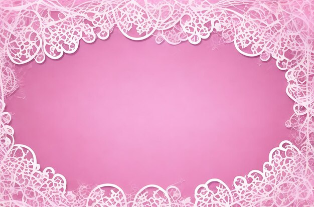 Foto roze pastelkleurige decoratieve achtergrond met witte horizontale harten