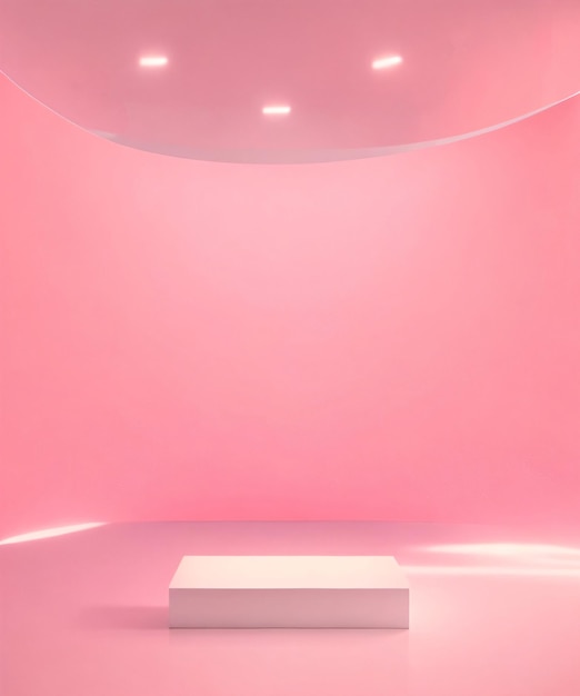 Roze productpodium