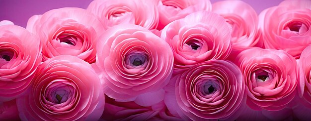 roze ranunculusbloemen