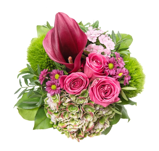 Roze rozen met decoratie