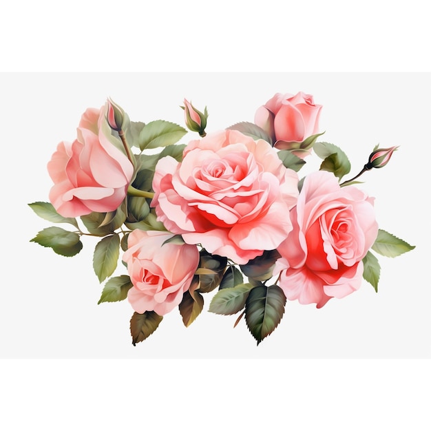roze rozen op transparante achtergrond png kopie