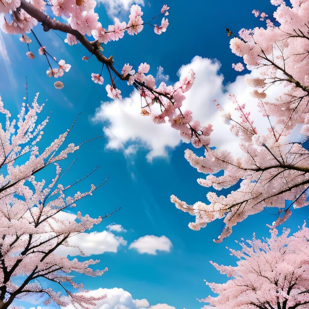 Roze Sakura Kersenboom Bloemen In Het Voorjaar