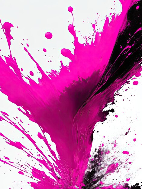 Foto roze splash verf