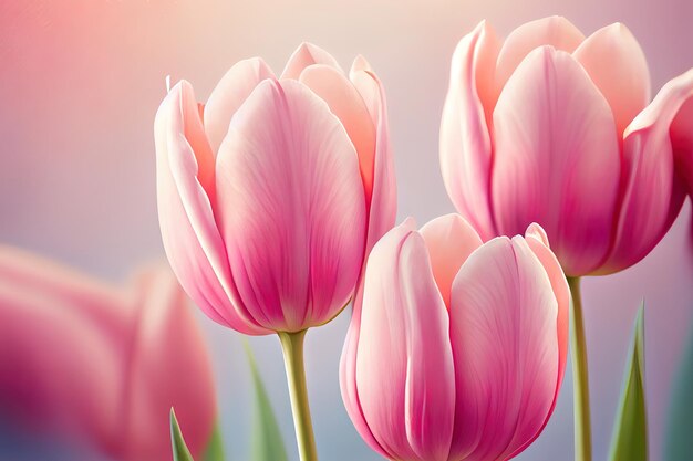 Roze tulpen bloemenachtergrond