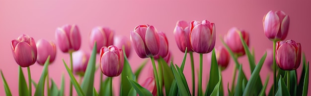 Roze tulpen in een vaas