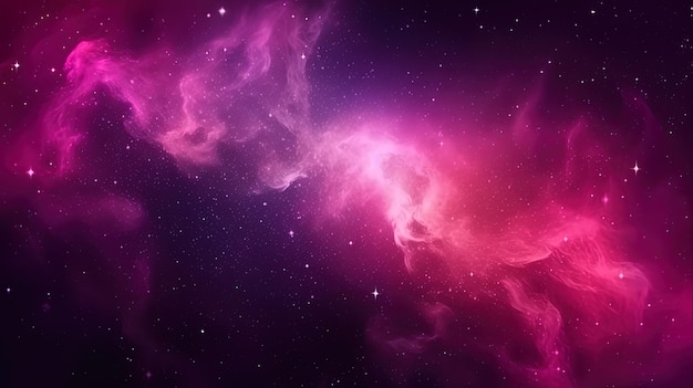Roze universum licht Sterrenstelsels hemel in de ruimte Planeten en sterren schoonheid van Galaxy ruimteverkenning