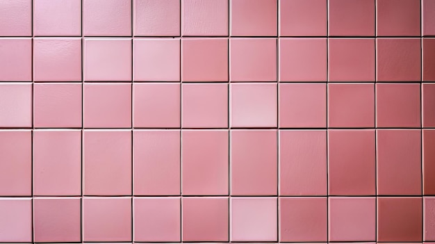 Roze vierkant betegelde achtergrond Illustratie Generatieve AI