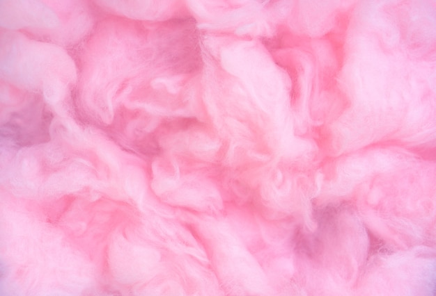 Roze watten achtergrond, abstracte pluizige zachte kleur zoete suikerspin textuur