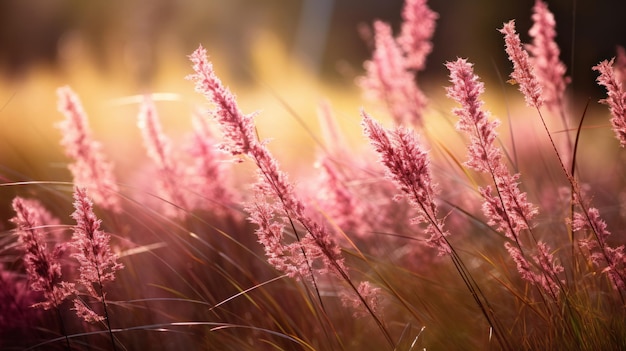 Foto roze wilde bloemen