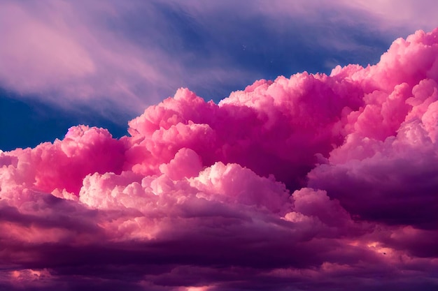 Roze wolken achtergrond