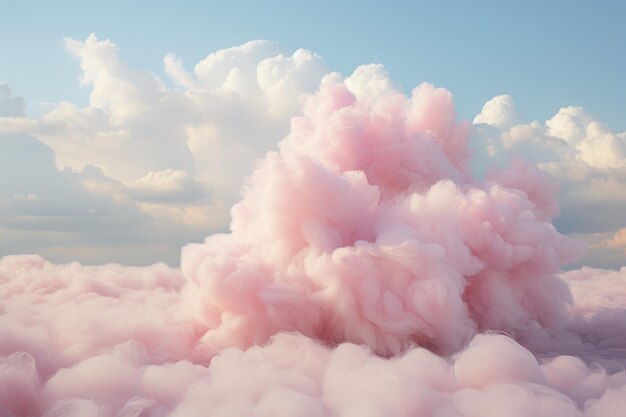 Roze wolken exploderen.