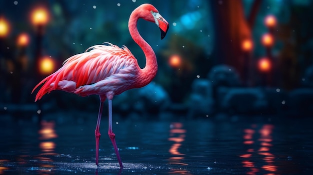 Roze zwaan achtergrond van hoge kwaliteit
