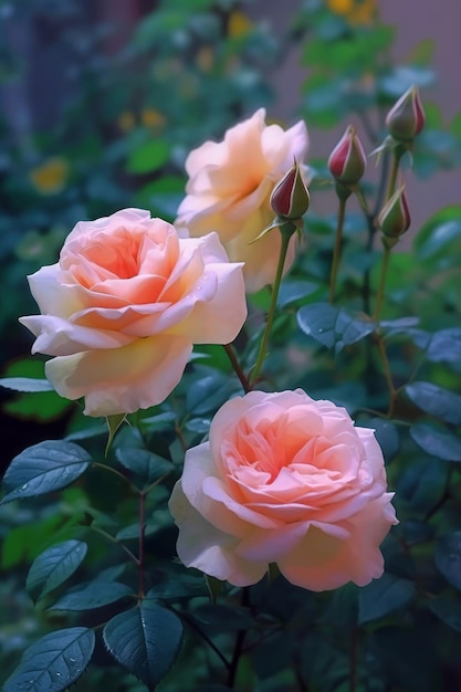 Rozen geweldige bloesemmomenten in een visueel album met kleurrijke bloemen