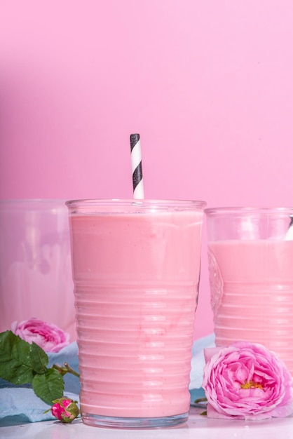 Rozenbloem milkshake