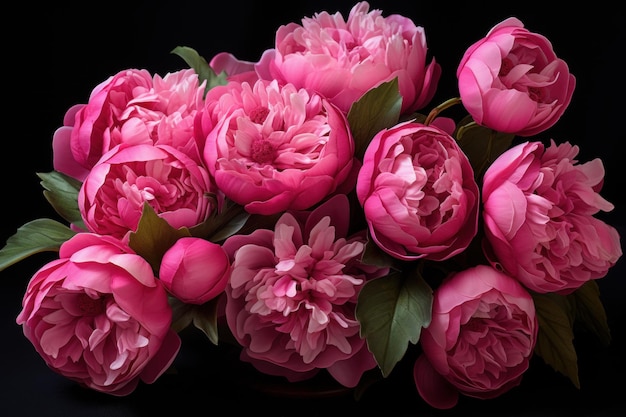 Rozewijnpeonies genereren AI