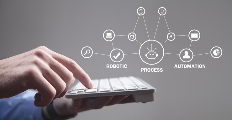 Photo rparobotic process automation business technology