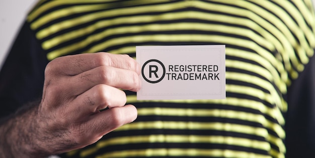 RRegistered trademark Copyright concept