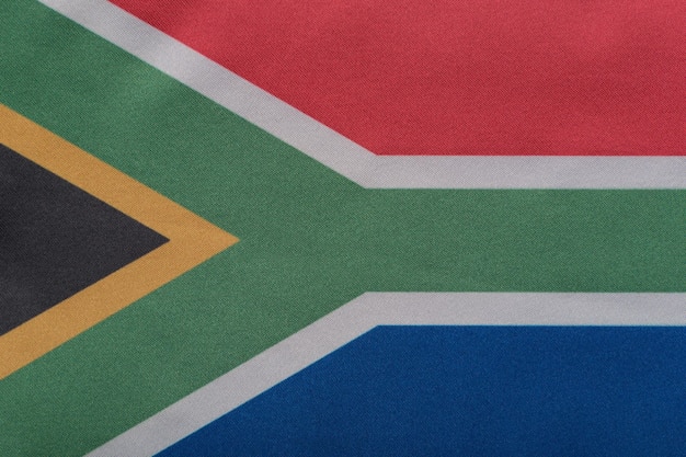 RSA-vlag close-up Nationale vlag van de Republiek Zuid-Afrika