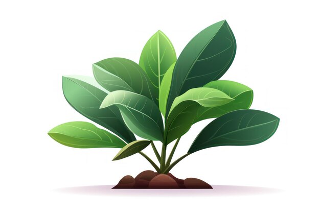 Rubber plant icon on white background ar 32 v 52 Job ID 0880bf2ed65c4fed9578cafd98934211
