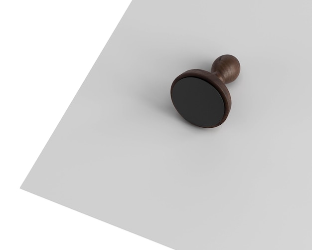 Rubber Stamp on white background