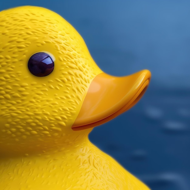 Rubber swimming duck