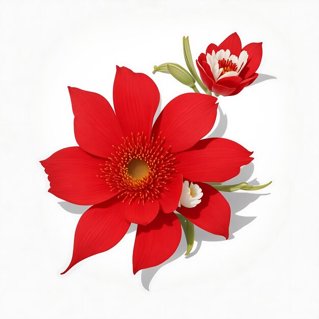 Ruby Red Flower Logo