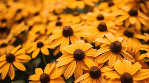 rudbeckia Background Images Natural colors bright background Generative Ai