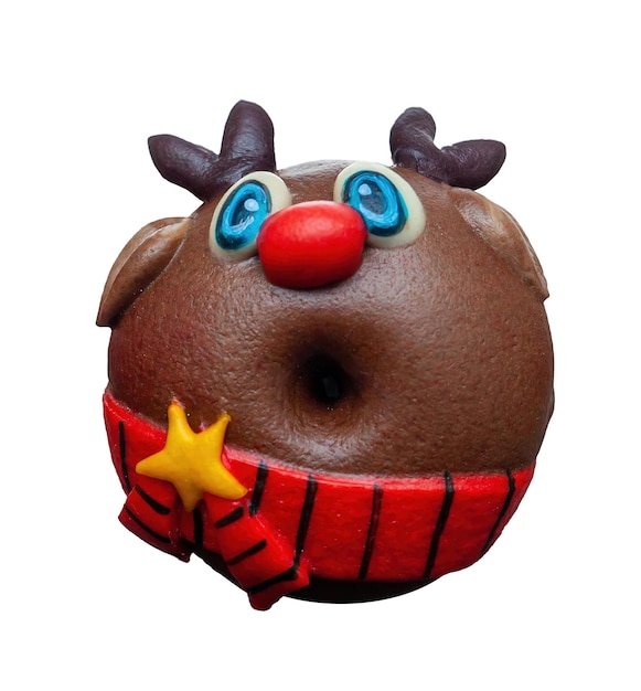 Rudolph rendier gestoomd broodje Donut vorm