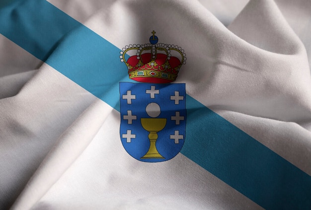 Ruffled flag of Galicia