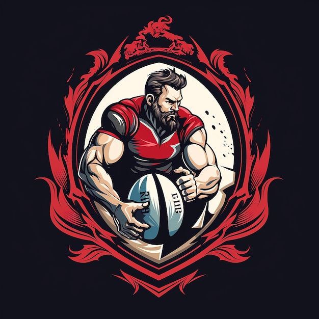 Rugby-logoontwerp