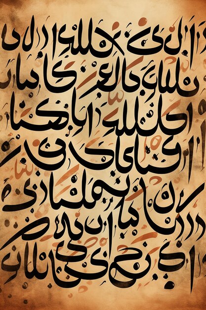 Photo rugged arabic alphabet pattern stencil