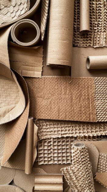 Photo rugged beauty in cardboard texture natural backdrop