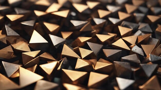 Rugged metal triangle background 3d rendering