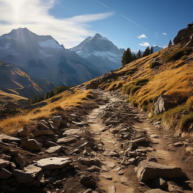 Rugged Summit Rhapsody Mountain Landscape Photo