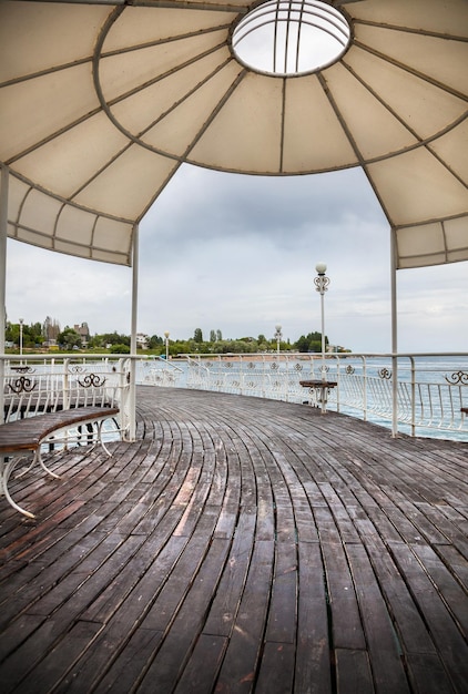 Ruh Ordo pier in Kyrgyzstan