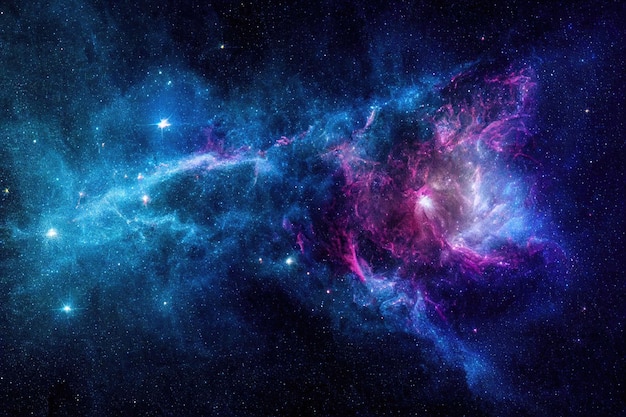 Ruimte achtergrond realistische sterrennacht kosmos en schitterende sterren Melkweg en sterrenstof kleur sterrenstelsel
