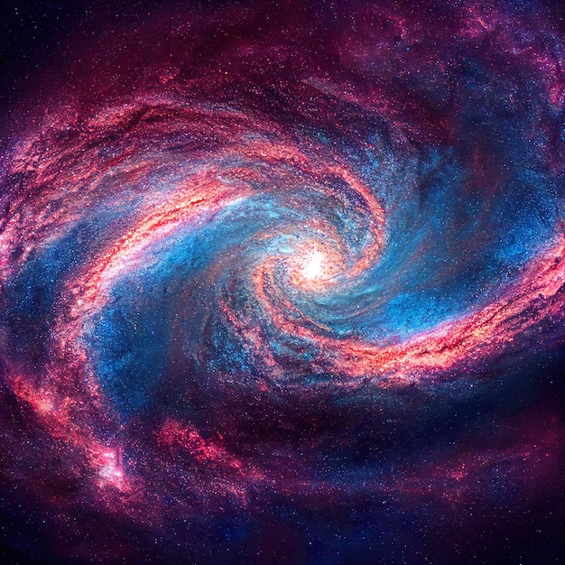 Ruimte sterren en sterrenstelsels achtergrond Digitale afbeelding