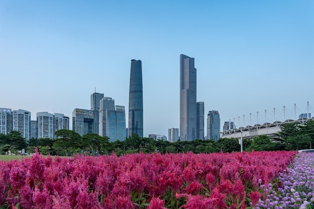 Ruimtevaart Guangzhou Stedelijke Architectuur Landschap Skyline