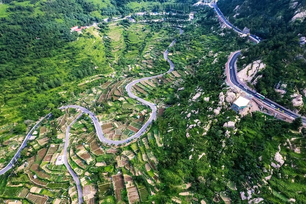 Ruimtevaart Qingdao Kustlijn landelijk pastoraal landschap