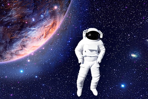 Ruimteverkenning met astronauten en achtergronden van verre sterrenstelsels