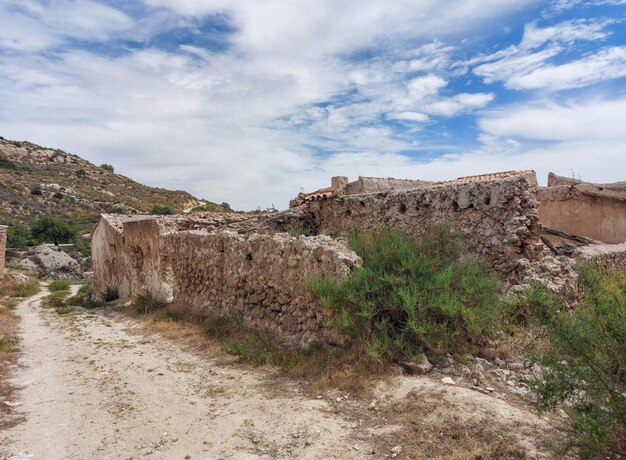 ruined abandoned town