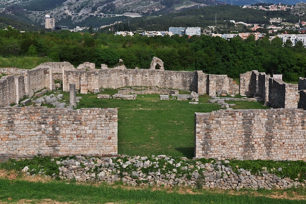 Ruïnes in Salona, oude Romeinse hoofdstad van Dalmatië, Split, Kroatië