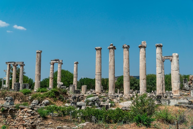 Ruïnes van afrodisia in Turkije na verloop van tijd