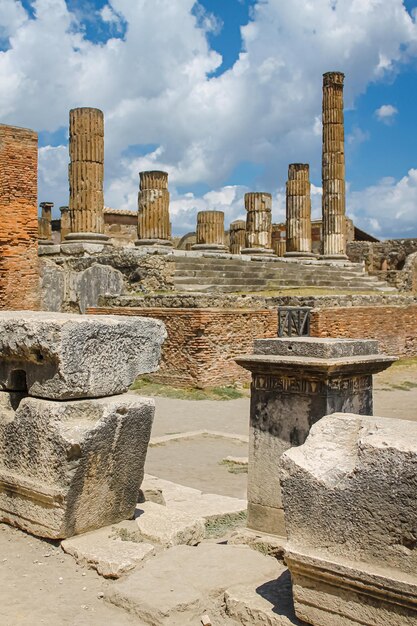 Ruïnes van de oude Italiaanse stad Pompeii