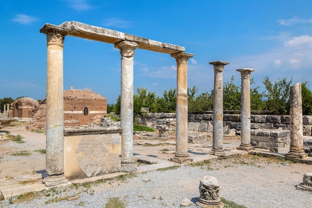 Ruïnes van de oude stad Efeze in Turkije