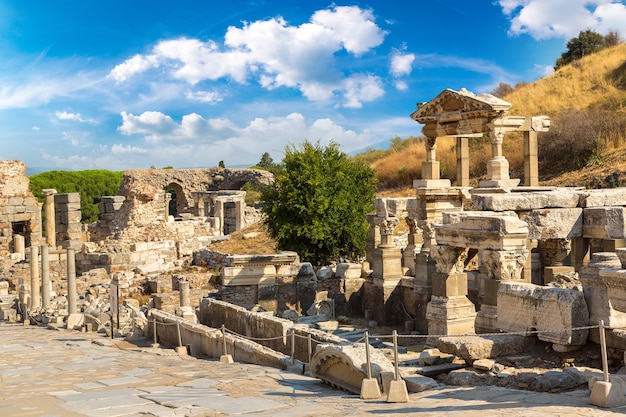 Ruïnes van de oude stad Efeze in Turkije