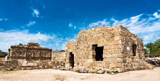 Ruïnes van de oude stad Side in Turkije